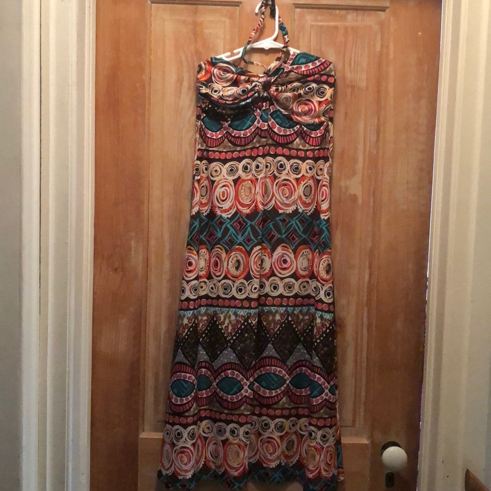 Girls Long Patterned Dress